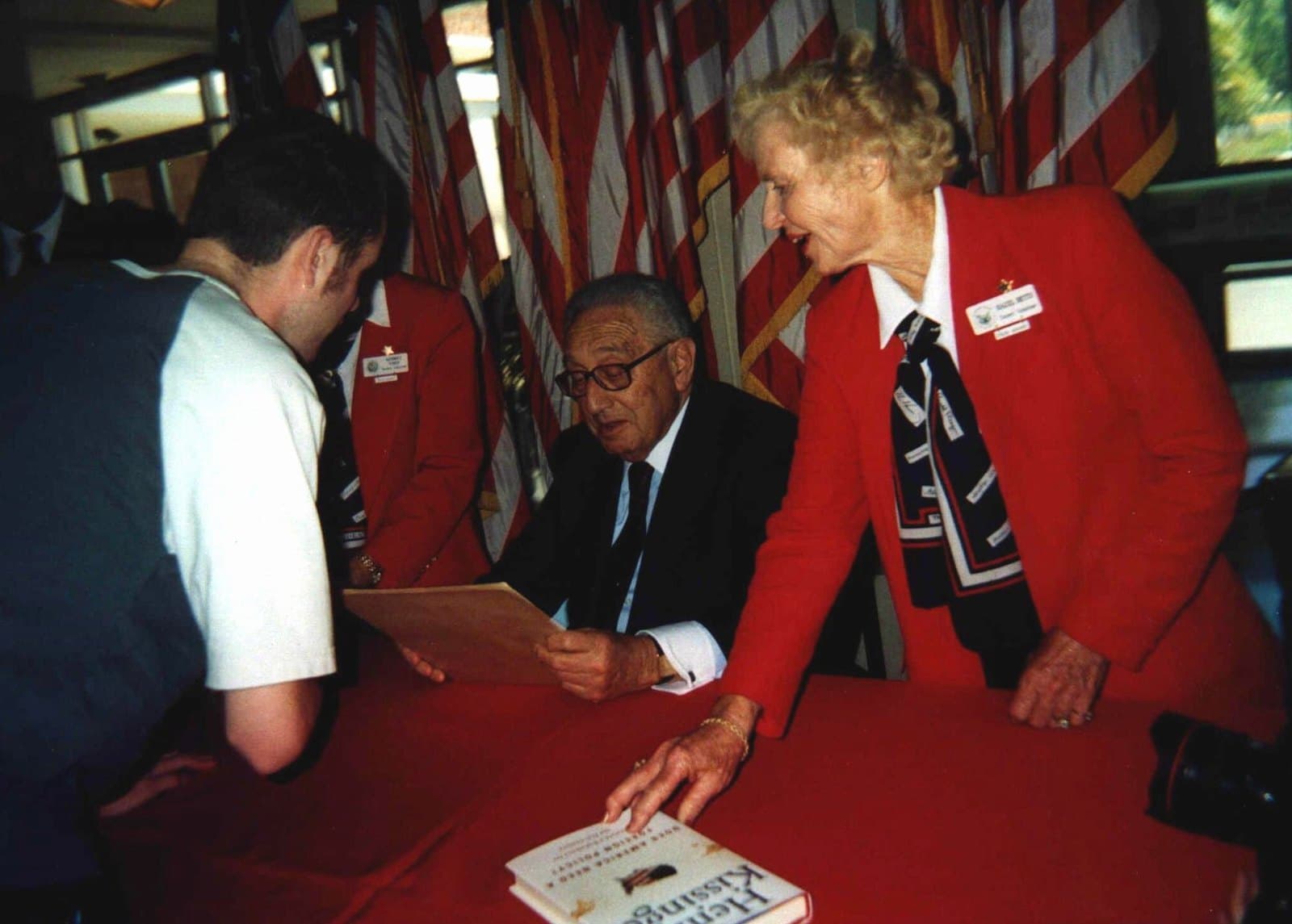 Former U.S. Secretary of State, Henry Kissinger, Yorba Linda, California, July 2001
