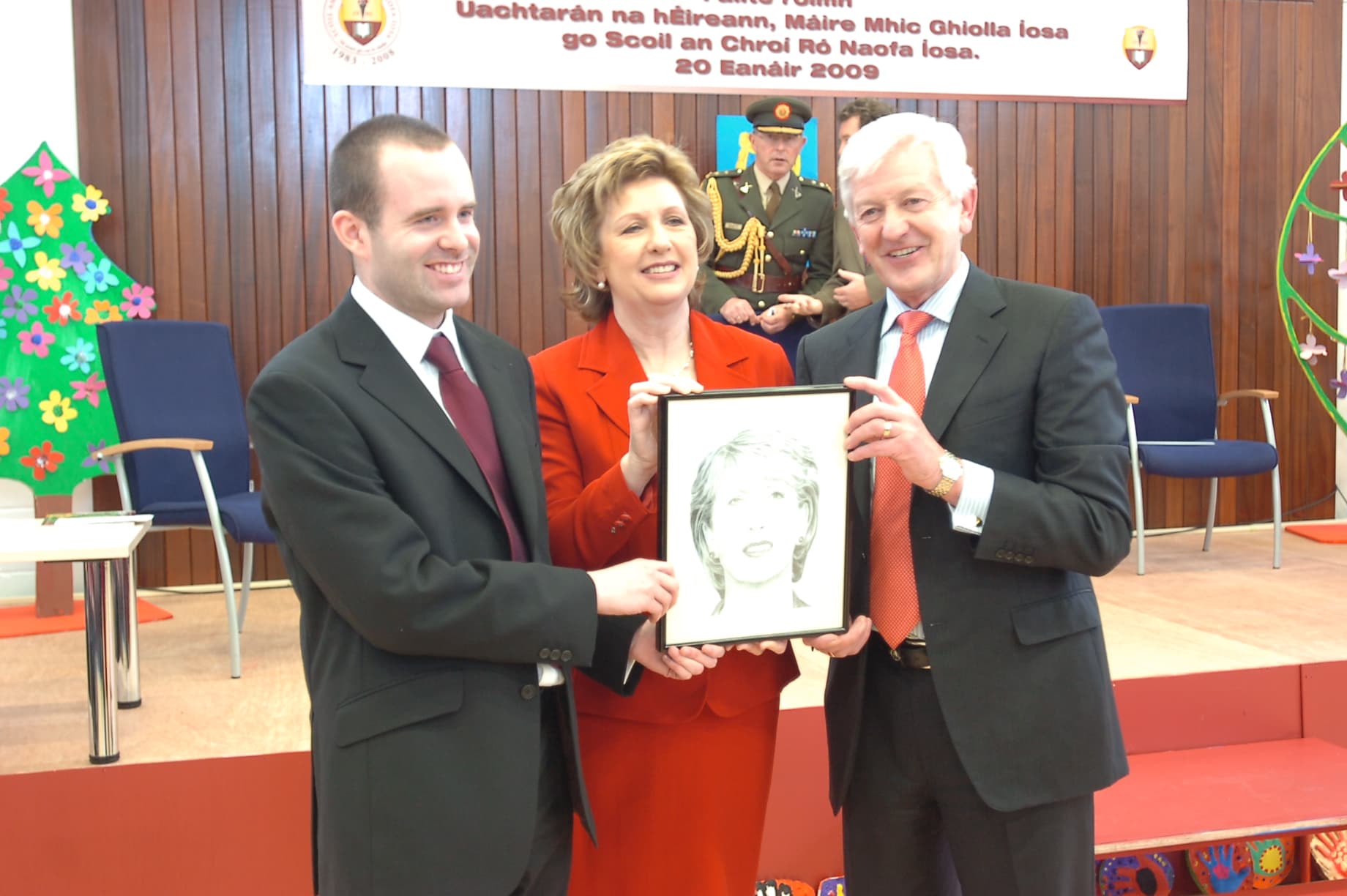 Then President of Ireland, Mary McAleese, Mulhuddert, Dublin, 2009
