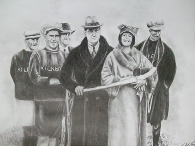 Michael Collins, Kiernan Kiernan & the Kilkenny hurling team